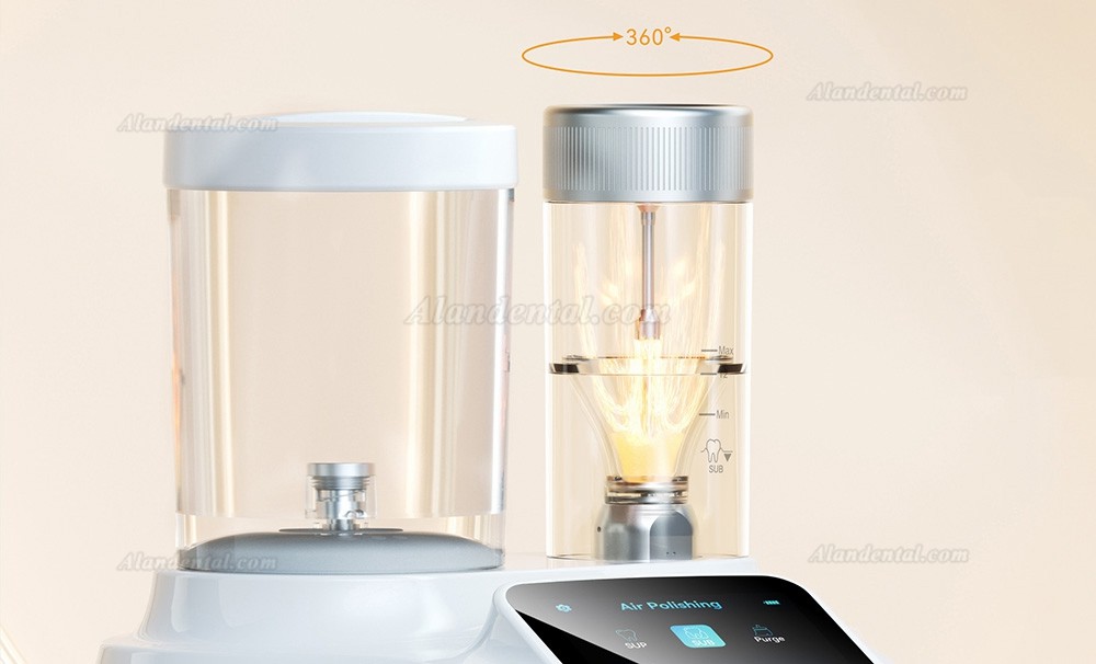 Fine scales, double-sided notations Transparent tank body allows real-time observation of powder flow and its remaining amount